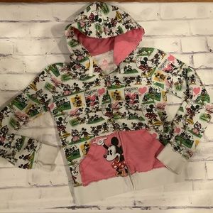 Disney Disneyland Minnie Mouse Hoodie zip up hoodie